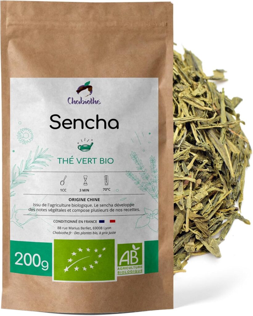 10 plantes pour mémoire, concentration et gestion du stress thé vert feuilles